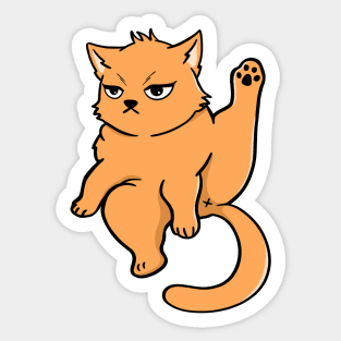 Orange Cat Sticker